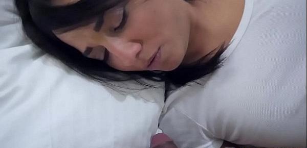  Amara Romanis pussy played by step bro while she was sleeping